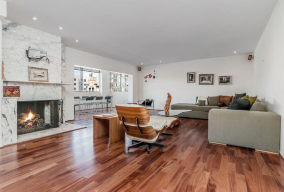 531 N. Rossmore Avenue Penthouse - Living Room